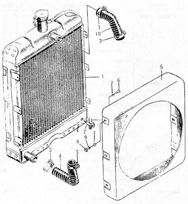 495AG อะไหล่เครื่องยนต์ดีเซล - รีเดียเตอร์ - 495AG-19100